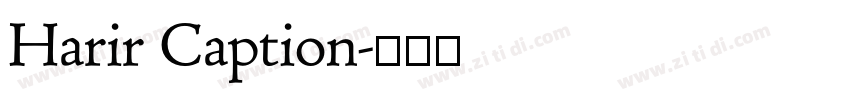 Harir Caption字体转换